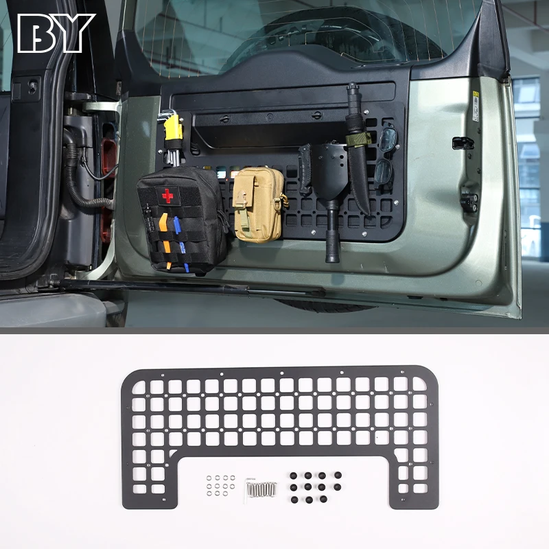 

Car Rear Tailgate Door hanging bag rack Trunk Door Mounting Tray Storage Rack For Land Rover Defender 90 110 130 20-24 Accessory
