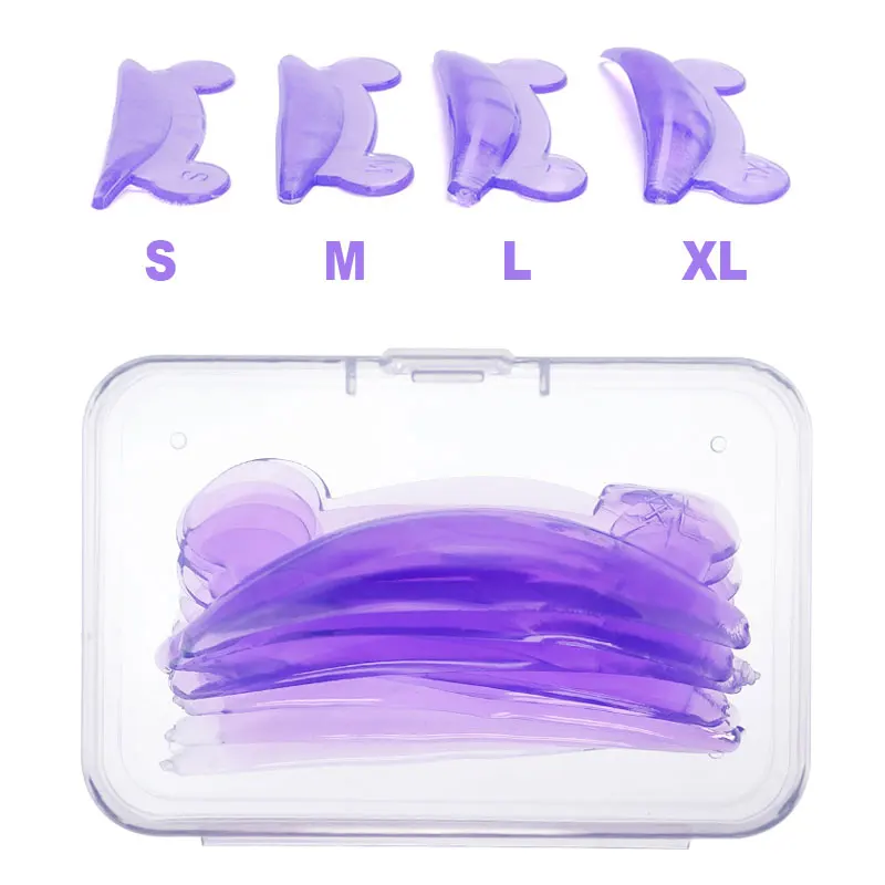 Kit de levantamiento de pestañas, almohadilla de laminación de silicona, varillas reutilizables para permanente de pestañas, accesorios para rizador de pestañas 3D, 4 pares