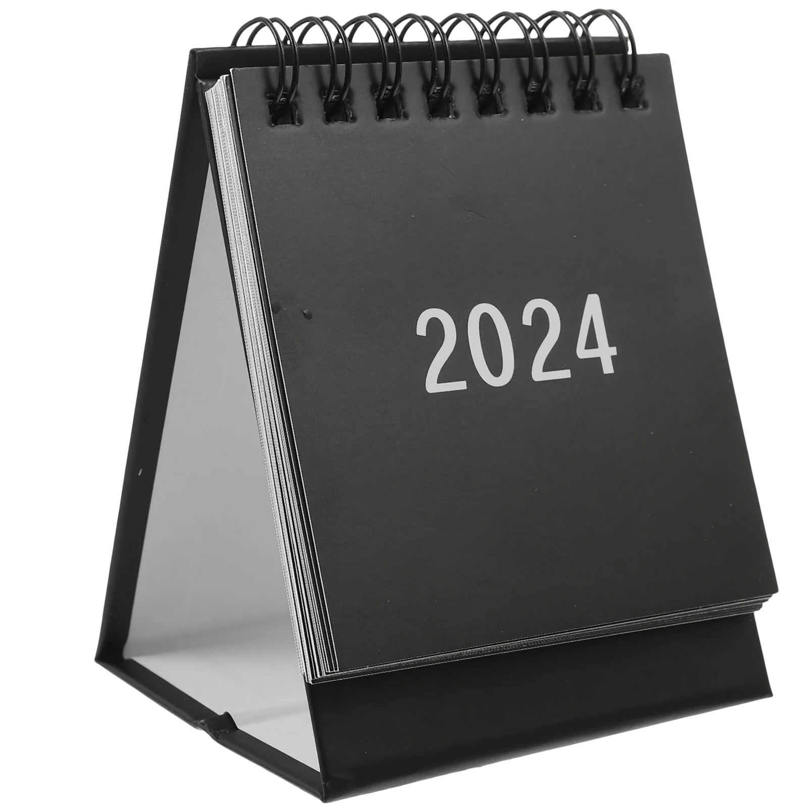 Calendar 2024 Mini Desk Simple Desktop Planner (Morandi Black) (20239-202412)
