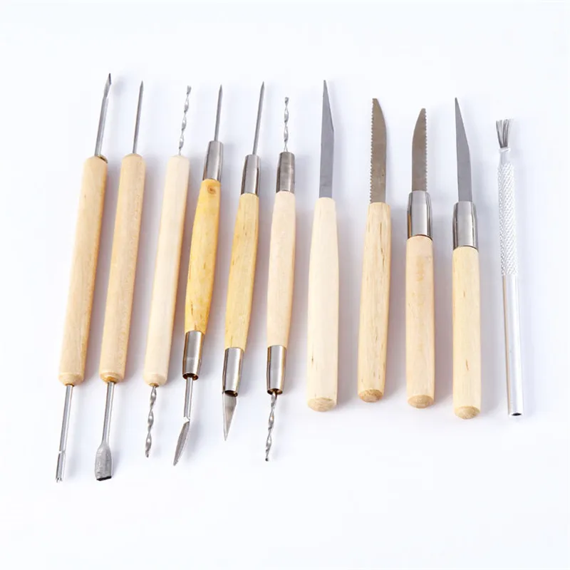 22pcs Clay Sculpting Tools Pottery Carving Tool Kit Pottery & Ceramics Ceramics Wooden Handle