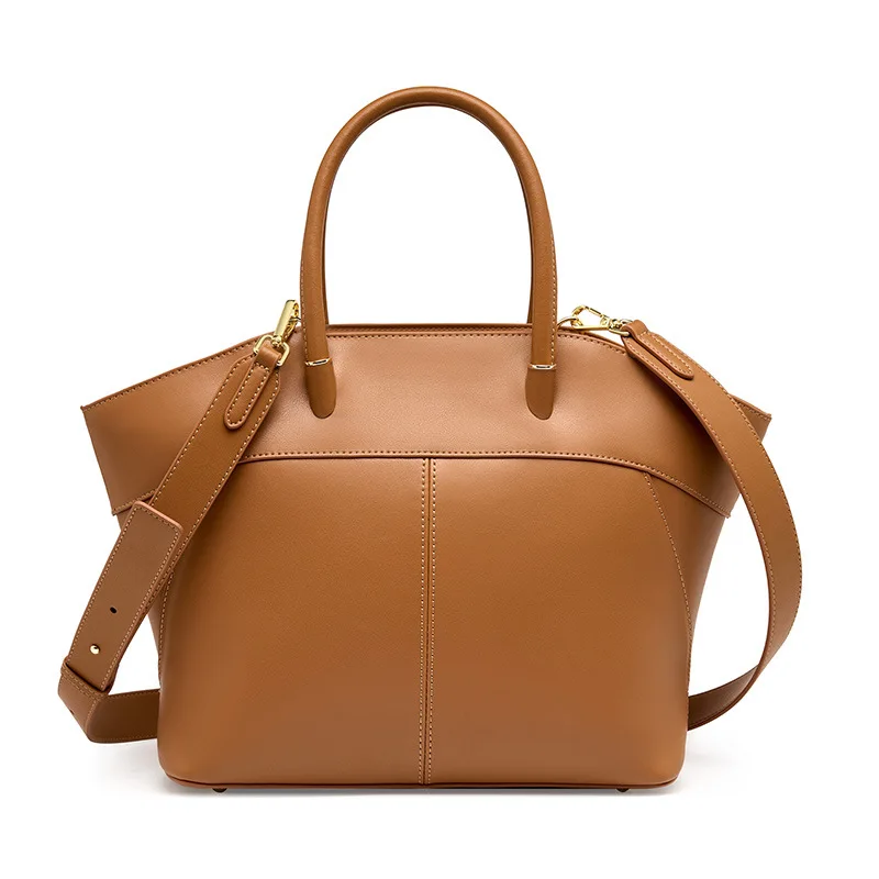 

Jonlily Women Genuine Leather Shoulder Bag High Capacity Commuter Bag Female Handbag Totes Crossbody Bag Daybag Purse -KG906