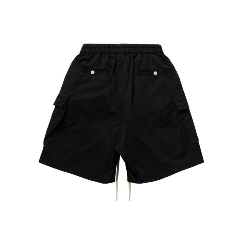 High Quality Luxury Front Zipper Hip Hop Shorts 2024 New Summer Fashion Men Casual Loose Drawstring Shorts 2