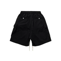 High Quality Luxury Front Zipper Hip Hop Shorts 2024 New Summer Fashion Men Casual Loose Drawstring Shorts 2