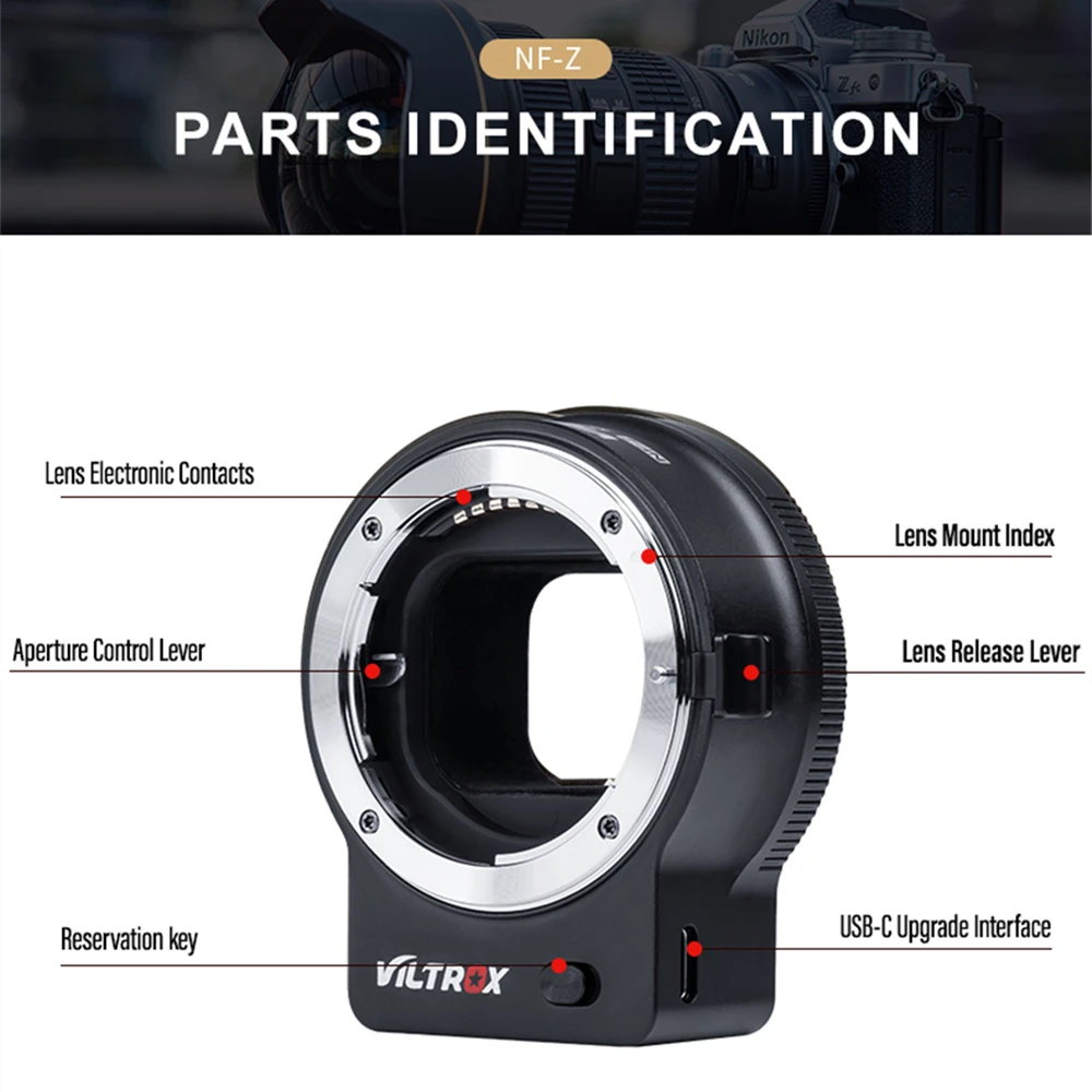 Viltrox NF-Z オートフォーカス フルフレーム レンズアダプターリング