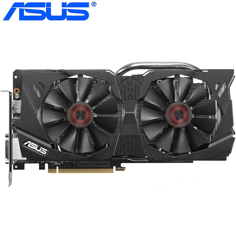 ASUS Video Card Original GTX 970 4GD5 256Bit GDDR5 Graphics Cards for nVIDIA Geforce GTX970 GTX 970 4G Hdmi Dvi game Used video card for gaming pc