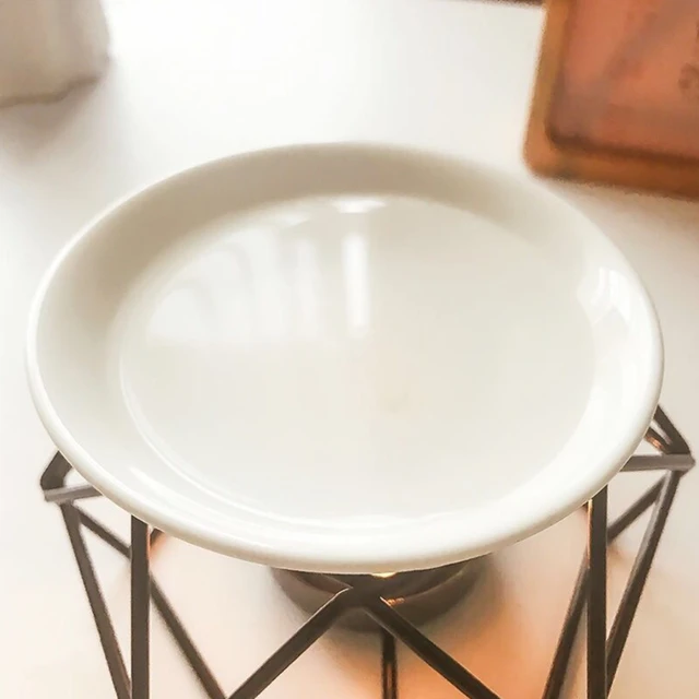 Aromás Olajégő, Geometriai Kerámia Illóolaj Gyertyatartó Viasz Olvadék Égő Melegebb Olvasztó Illata - Image 4