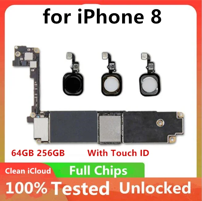 64GB 256GB for IPhone Plus Motherboard with without Touch ID