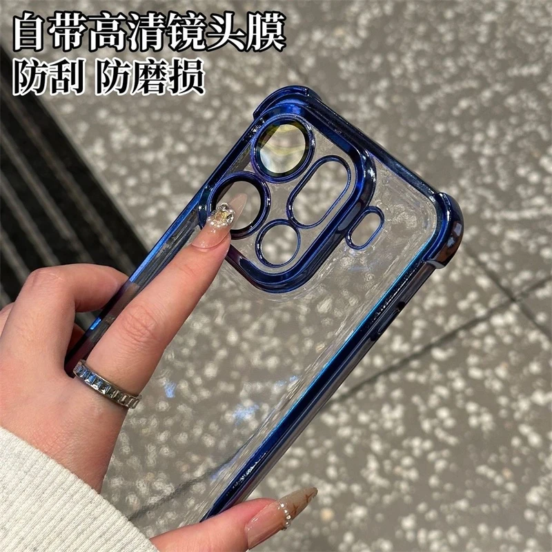 Funda Transparente Con Soporte Anillo Para OPPO Find X9 Pro - Carcasa Silicona Antigolpes 360 Grados (Rosa)