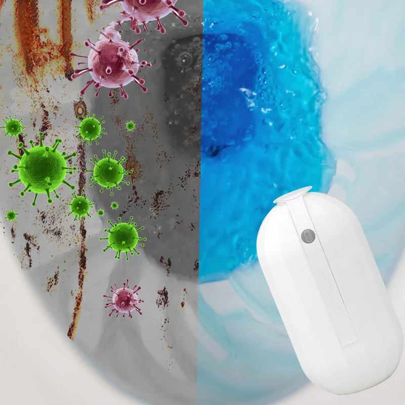Toilet Tank Cleaner Gel Block Fresh Floral Scent Leak Proof Hanging Free Design for UK Household Bathrooms