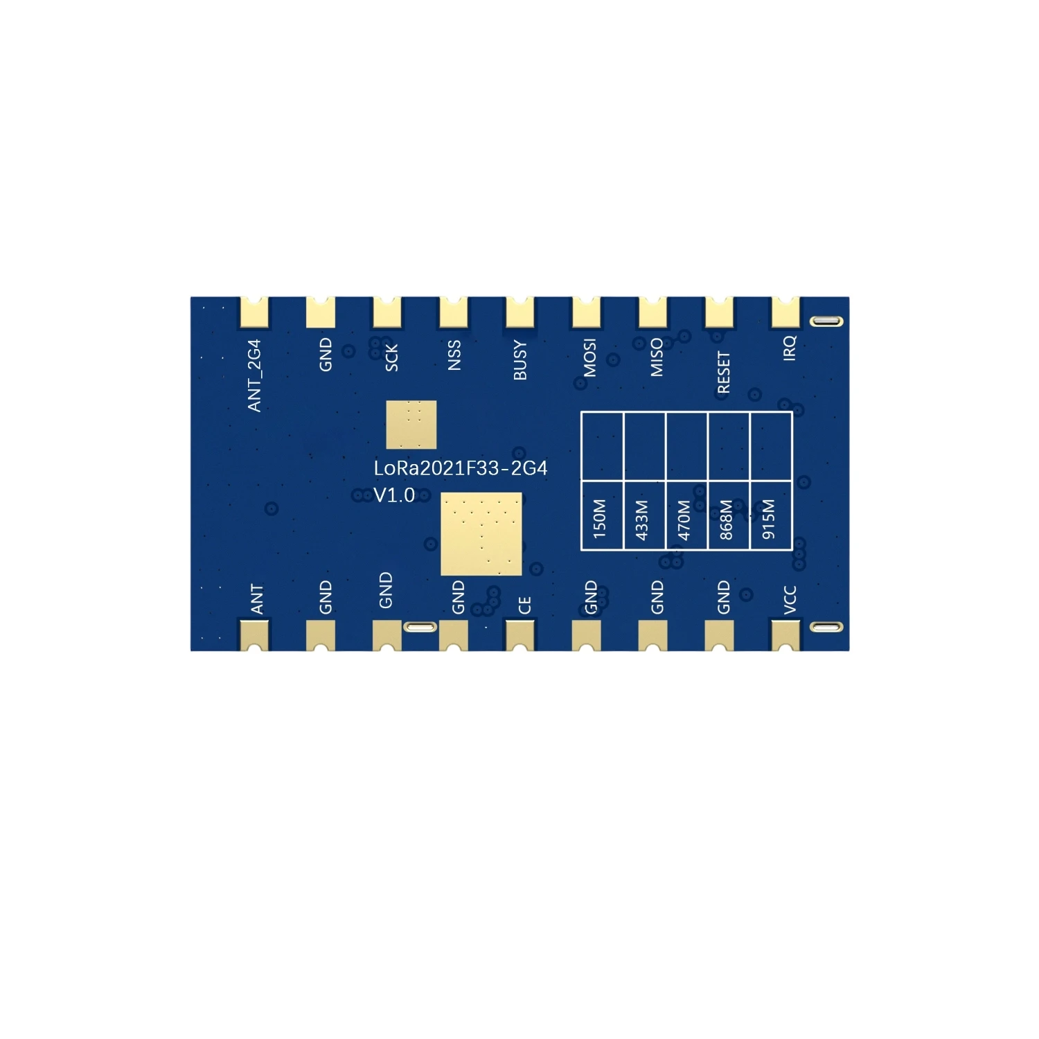 G-NiceRF | 2PCS LoRa2021F33-2G4 2W 고출력 LoRa 모듈 FLRC 최대 2.6Mbps, Sub-GHz 감도 최대 -144dBm LR2021 칩셋