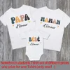 Dad Mom and Me Family Matching Outfit Retro Family Look Shirts Daddy Mommy and Me T-shirt Father Son Mother Daughter Clothes Tee 3