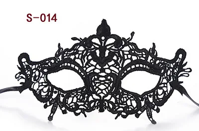 Schwarze Fantasy Spitzenmaske Leidenschaft Augenmaske Bühnenaufführung Maskerade Maske für Halloween Party Cosplay Maske Laufsteg Augenmaske – Detail 16