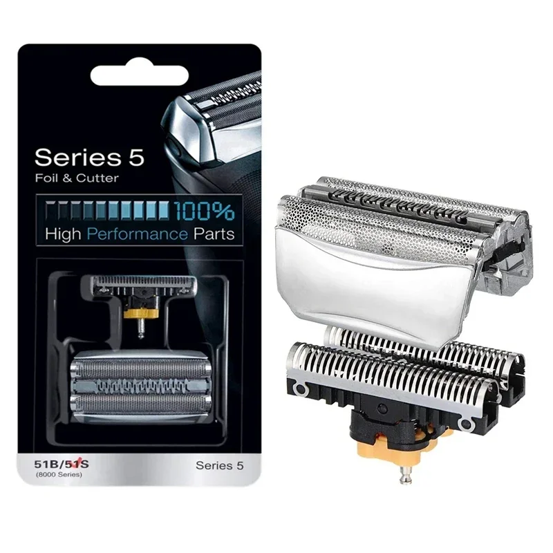 51S Replacement Head Foil&Cutter blade for Braun Series 5 and 8000 Series 590cc 8595 8985 8975 8991 8995 8985 wfs1 wfs2