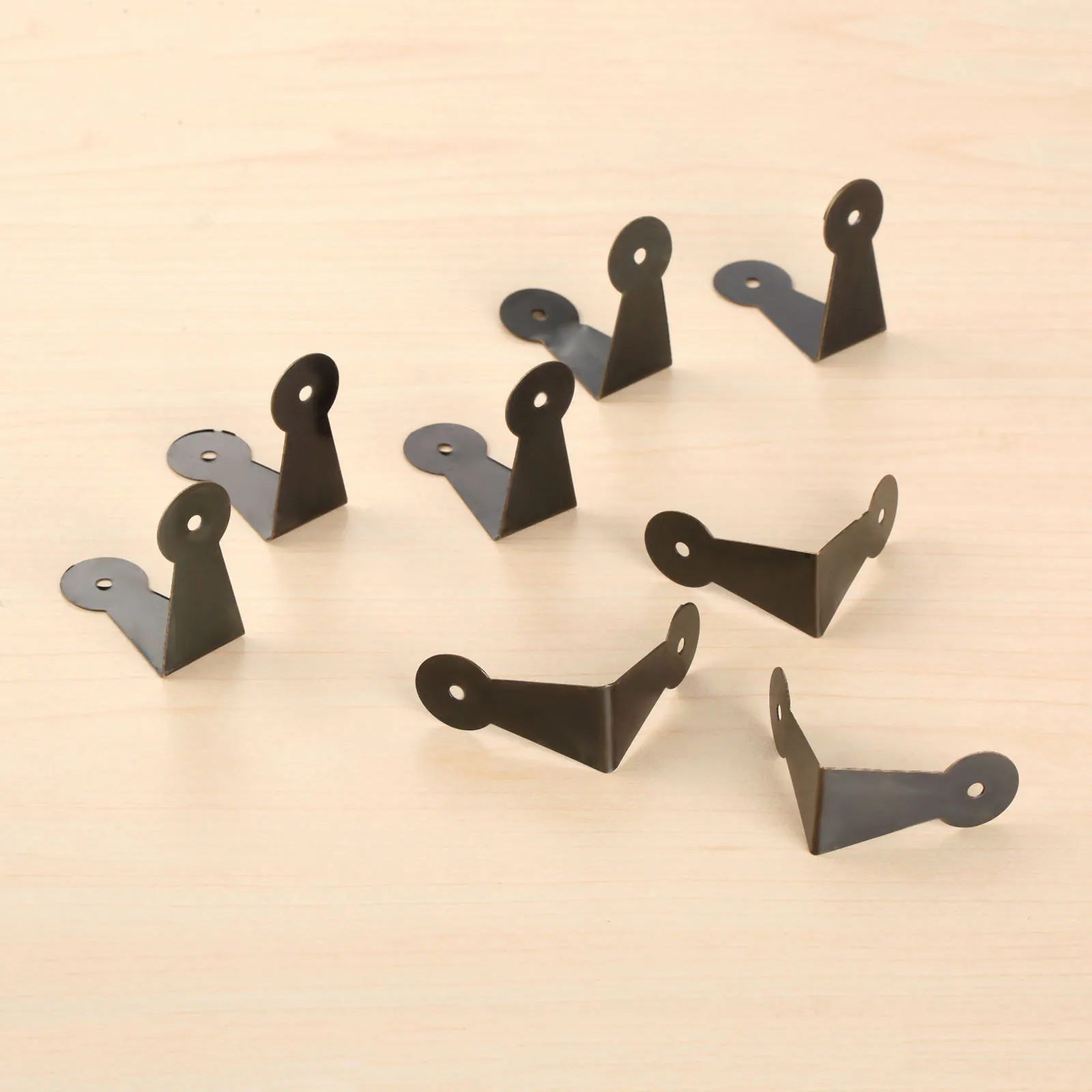 Corner Protectors 8pcs Antique Bronze 39*39*20mm Decorative Jewelry Box Wood Case Feet Leg