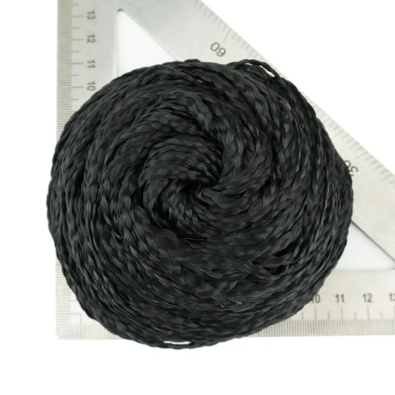 Synthetic Hair Cover Braided Donut Afro Braid Hair Pieces Scrunchies Dancer Bun Updo Headwear for Women
