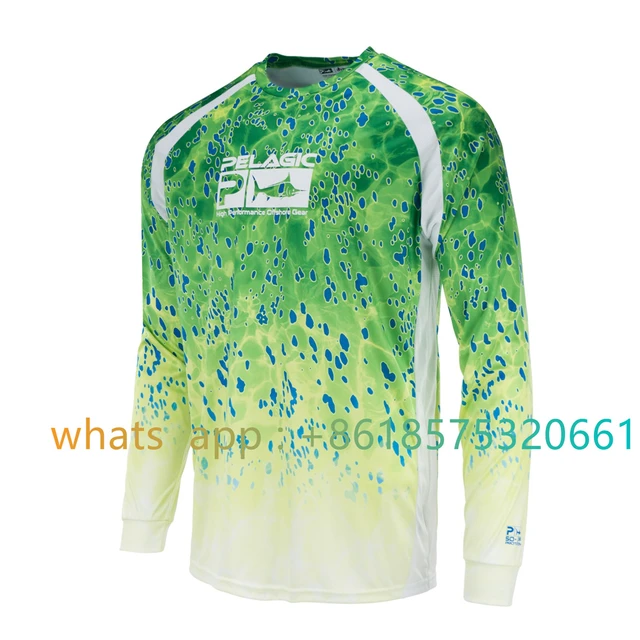 Custom Polyester Long Sleeve Quick Dry Tournament Fishing Jerseys