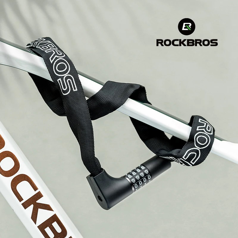 

Велосипедный Замок ROCKBROS, 4-значный кодовый замок с 2 ключами, защита от кражи, усиление безопасности, аксессуары