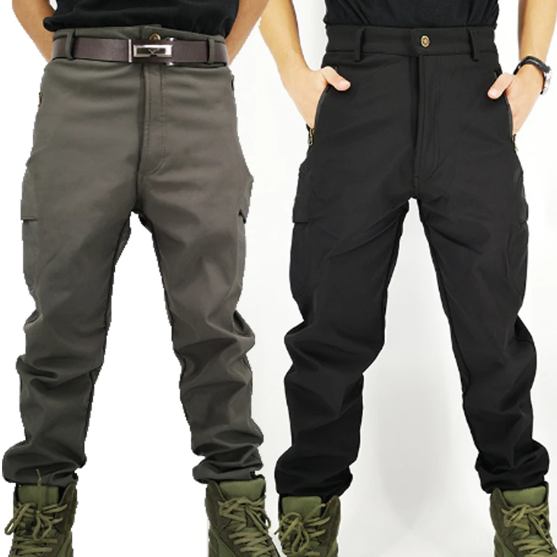 Sharkskin Soft Shell Tactical Pants Men Us Military Camp Fish ...