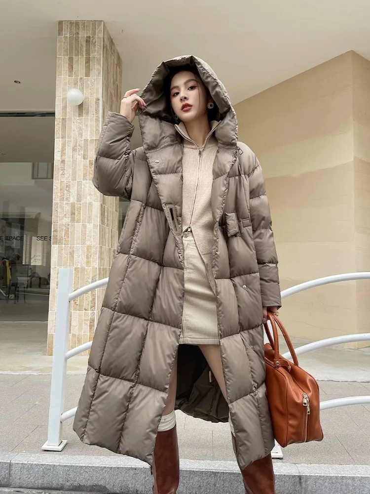 thumbnail image 1 of Chaquetas de invierno para mujer 2024, nuevas chaquetas acolchadas, resistentes al viento, gruesas, cálidas, con capucha, moda, prendas de abrigo largas y sencillas, 1 of 4