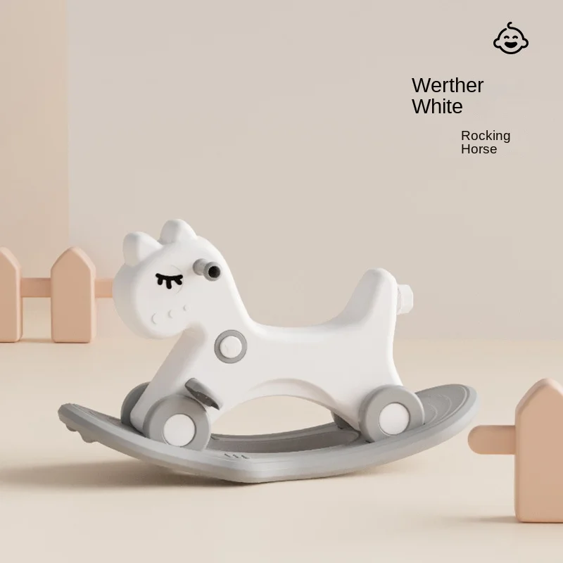 LazyChild Three-in-one Rocking Horse Baby Trojan Horse Toy Children's Rocking Baby Household Multi-function