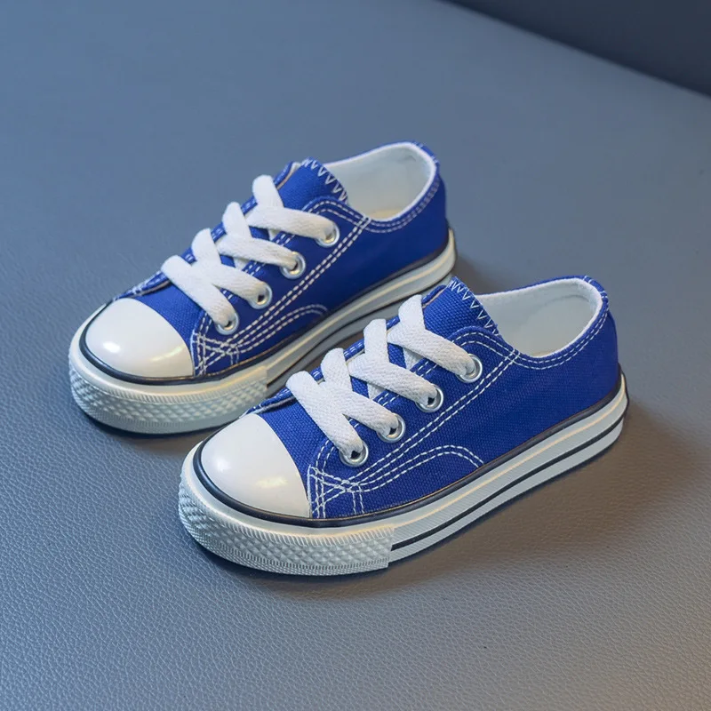 Children's Lace Up Canvas Sports Shoes, Classic Children's Flat Shoes, Casual Shoes for Boys and Girls, MSI Children's Files, New, Spring, Autumn,_voghion.com