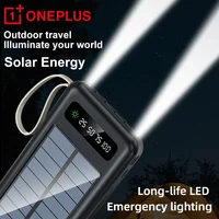 OnePlus Solar Power Bank 50000mAh Large Capacity Mobile Power Fast Charging Battery Dual USB 4 Cables For iPhone Samsung Huawei - Image 4