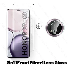 Durable 6-in-1 9H Tempered Glass Case with HD Camera Lens and Screen Protector for Magic7 Lite 5G (2In1 1Front 1Lens)