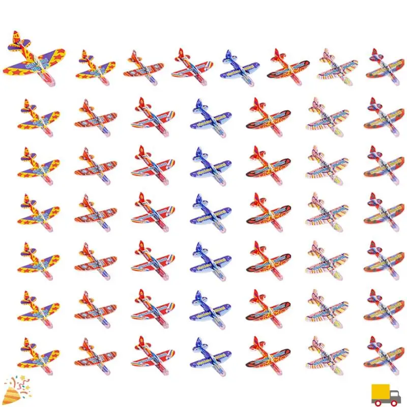 Hand Throw Flying Glider Planes Foam Airplane Game Toys For Kid Birthday Party Favors Baby Shower Pinata Fillers Easy Install