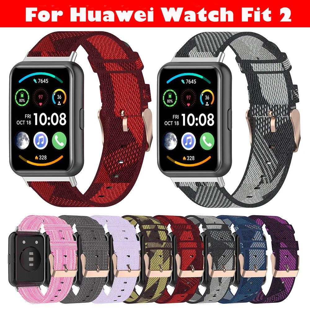 

Nylon Canvas Strap For Huawei Watch Fit Smart Watch Band Replacement Watchband For Huawei Watch Fit Bracelet Belt