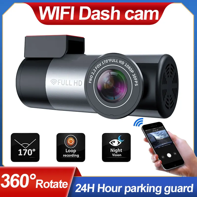 

Видеорегистратор автомобильный, Wi-Fi, FULL HD, 1080P