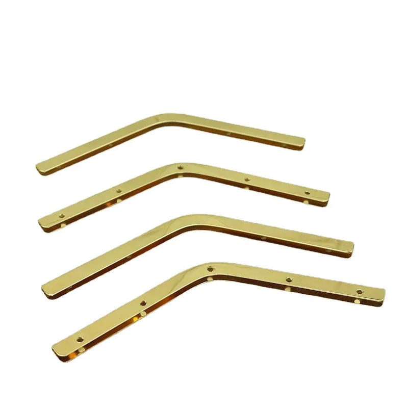 20Pcs 14cm Bag Strip Corner Screws Clip Edges Protector Metal Buckle Bag Purse Decoration Corners DIY Leather Crafts Accessories