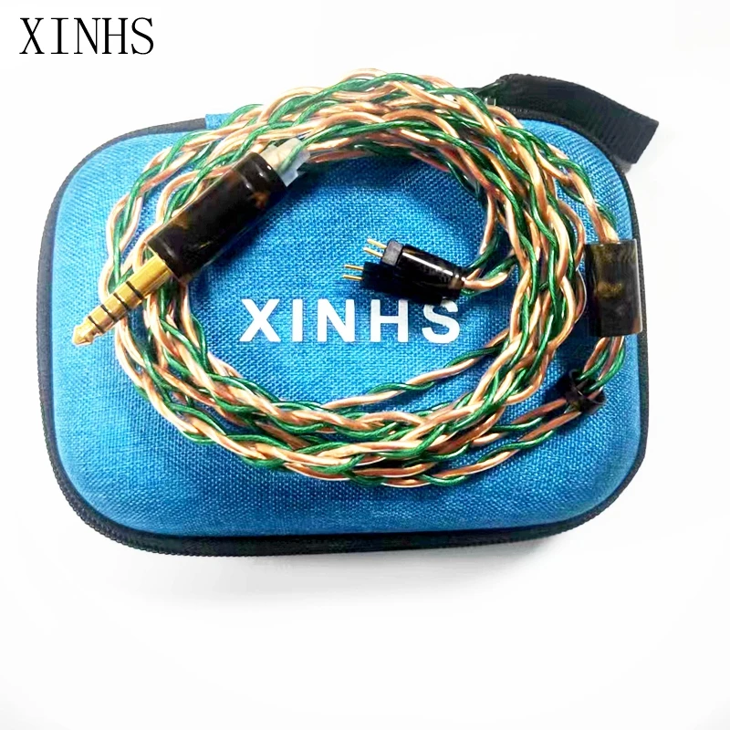 

XINHS D06 4-Strand Pure Copper Single Crystal Copper Silver Plating Hybrid Advanced Upgrade Line