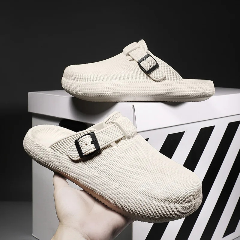 Comwarm Neue EVA Clogs Hausschuhe Männer Mode Dicken Boden Maultiere Sandalen Männer Wasserdichte Garten Schuhe Outdoor Einstellbare Strand Schuhe – Detail 6