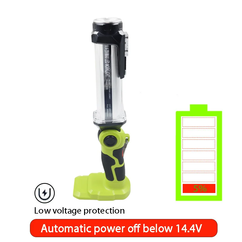 For BLACK DECKER For Bosch Craftsman Dewalt Makita Milwaukee Downlight Spotlights Lamp 14.4V 18V Lithium Battery