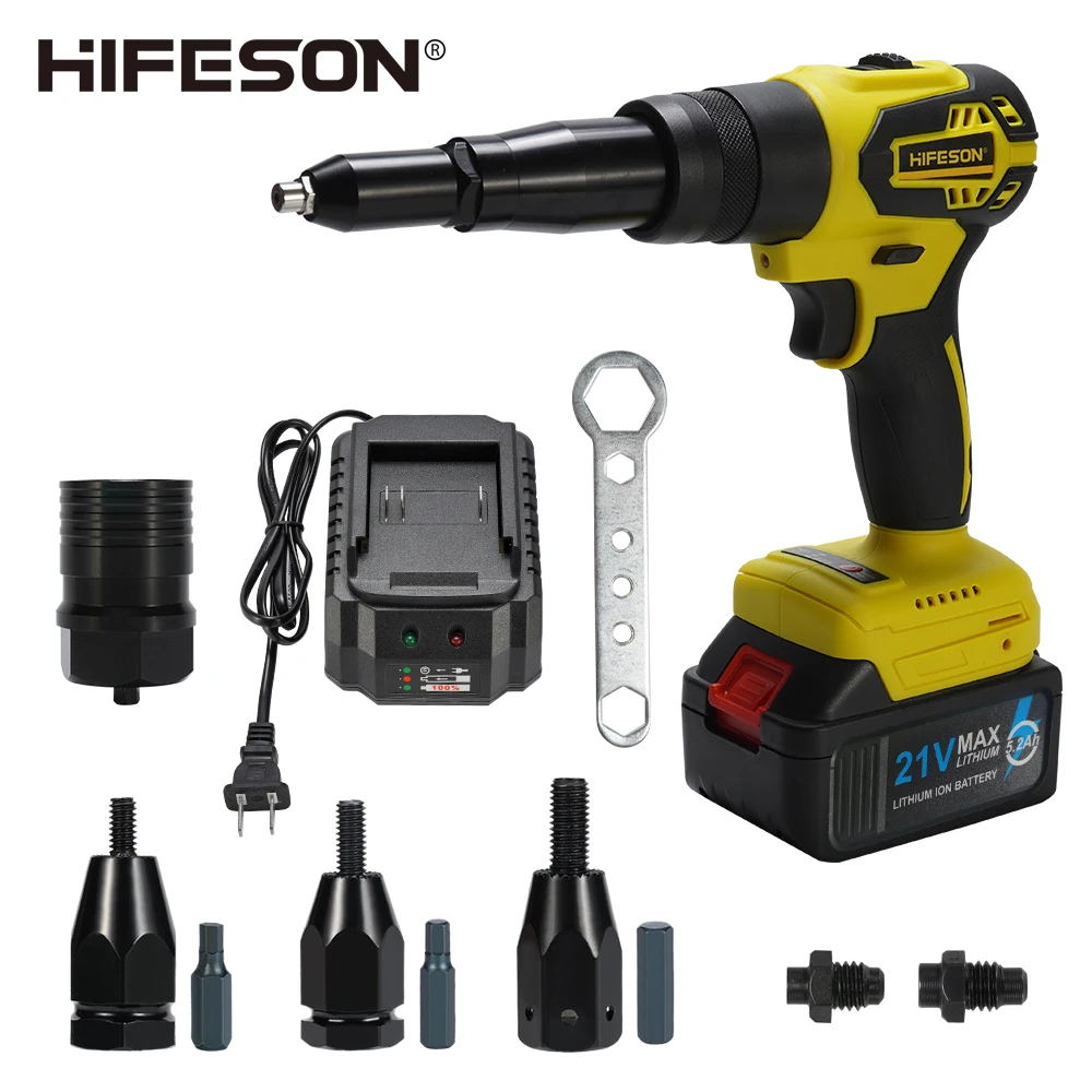 Hifeson Rivet Nut Tool Hifeson Riveter Gun Electric Rivet Gun