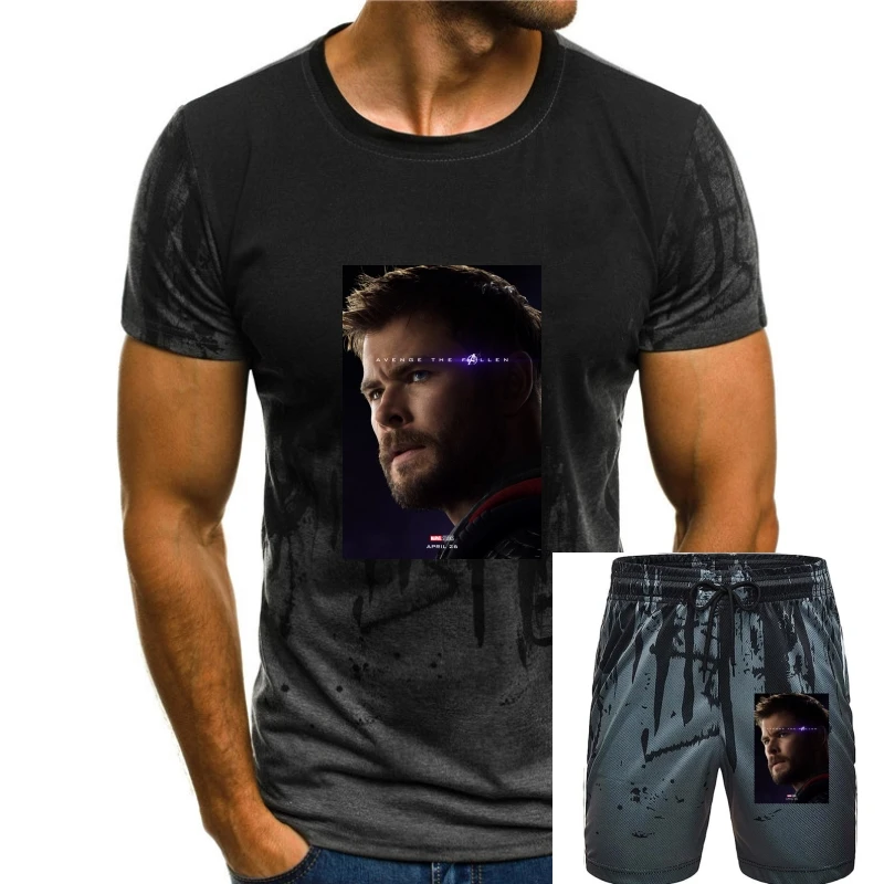 

Thor 2020 - End Game постер Avenge The Fall Black футболка красочная футболка