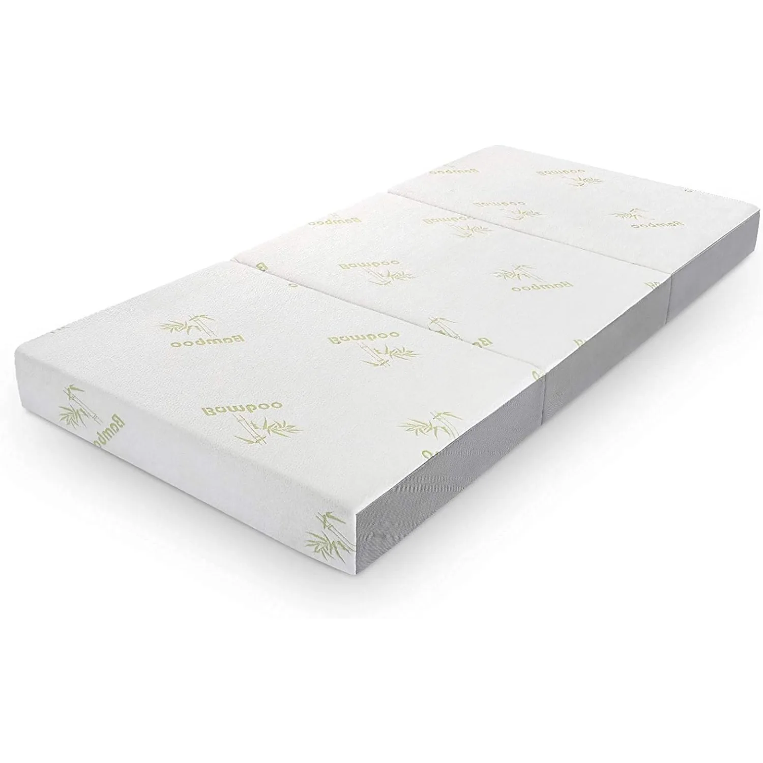 Twin Folding Mattress  6 Inch Trifold Memory Foam Mattress with Ultra Soft Removable Cover  Non Slip Bottom  Breathable Mesh Sid 2