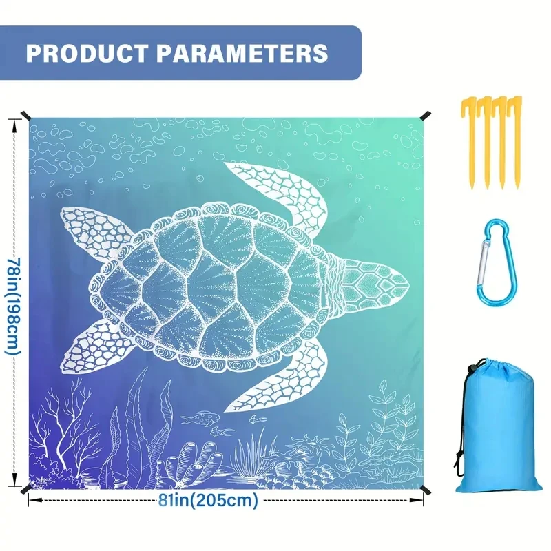 Large Beach Blanket  Waterproof Sandproof Beach Mat  Lightweight Durable Mat For Outdoor Travel Camping Picnic 6