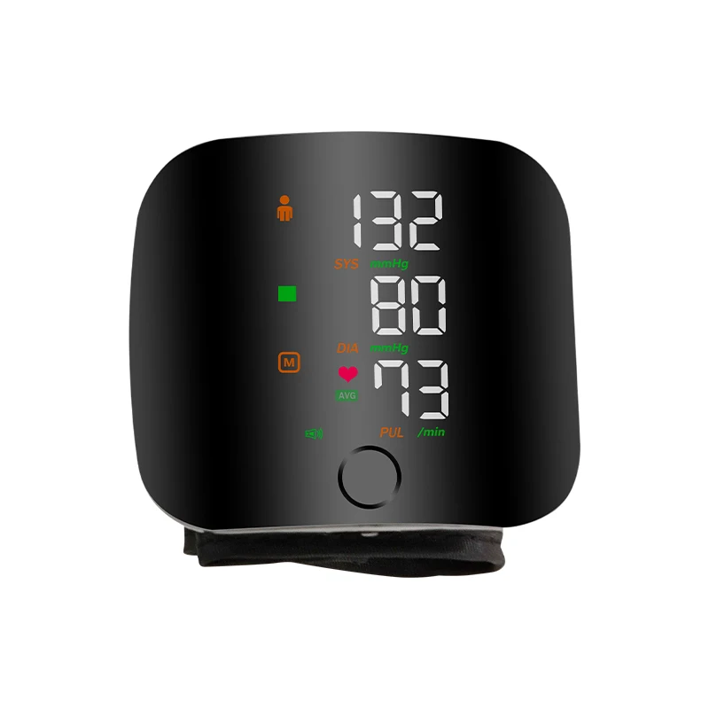 LED large screen wrist sphygmomanometer USB multifunctional elderly blood pressure heart rate monitor digital sphygmomanomet blood pressure monitor blood pressure meter
