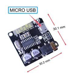 Wireless Bluetooth Audio Receiver and Amplifier Module with MP3 Lossless Playback (Micro Usb)