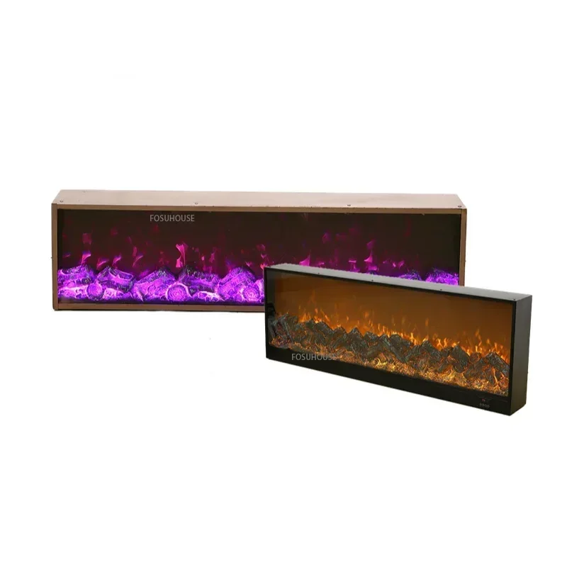 American Flame Simulation Fire Electric Fireplace Home Decoration Homestay Living Room Embedded TV Stand Fake Fireplace Heater