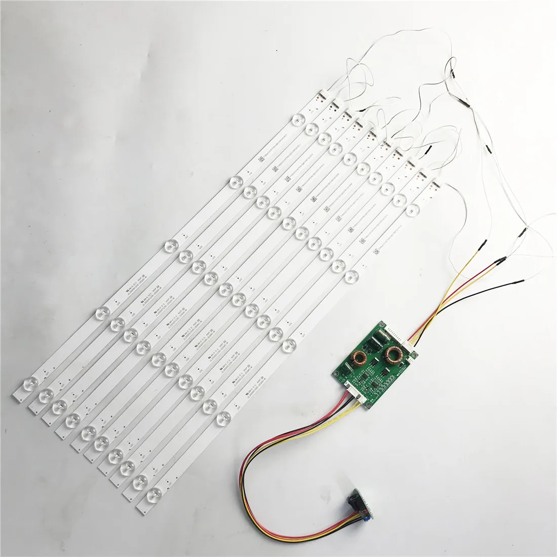 512mm LED Backlight Strip led backlight led components ccfl backlight 10pcs 5 Lamps Lens kit Board Fliter for 42 43 46 47 48 inch LCD TV 12V input Update CCFL billboard