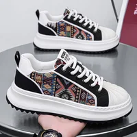 New Sneakers Men Designer Style Skate Shoes Fashion Casual Sports Low-top Men's Shoes Breathable Height Increased Platform Shoes