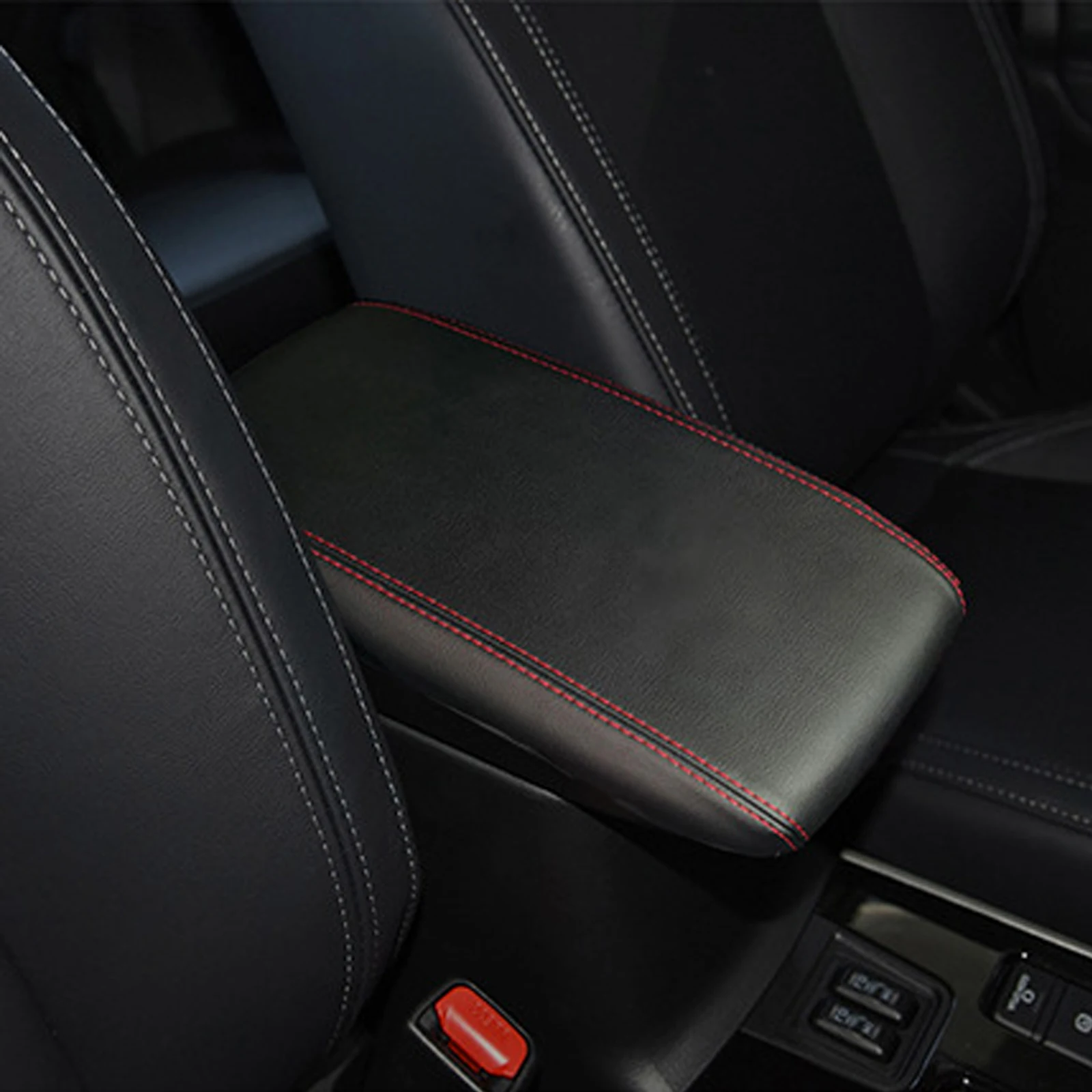 Für Mitsubishi Outlander 2013-2018 Mikrofaser Leder Auto Armlehne Abdeckung | OEM-Passform, reißfeste Wärmedämmung für den Innenraum des Autos – Detail 2