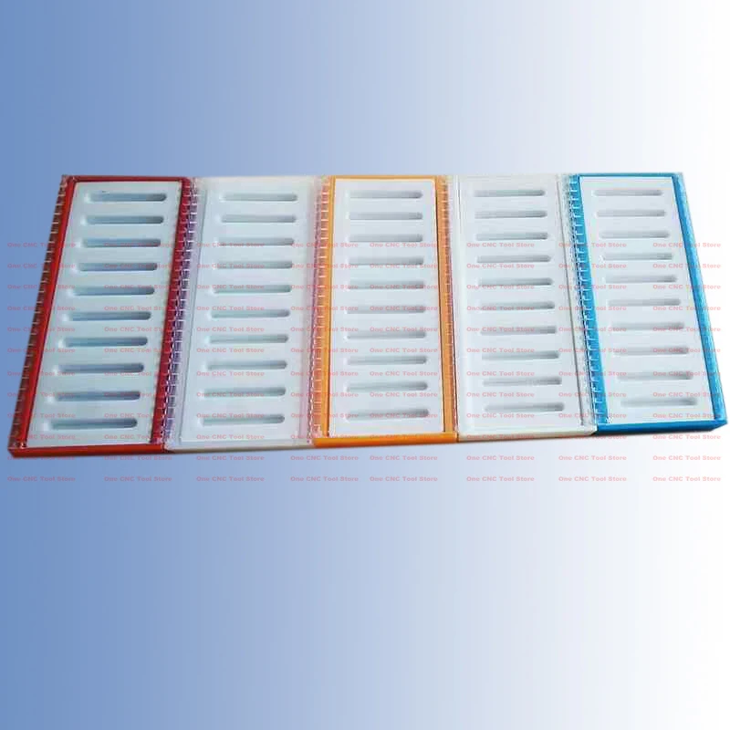 10/20/50pcs CNC 도구 포장 플라스틱 상자 초경 인서트 용 단면 톱니 모양의 사용 다이아몬드 CBN PCD 폼 빈 상자