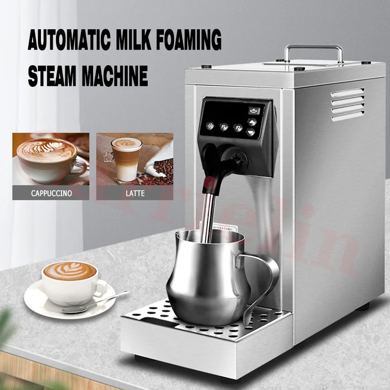 Huogary Automatic Milk Steamer, Milk Frother and Steamer with Hot and Cold  Froth Function, Hot Chocolate Maker and Electric Milk - AliExpress