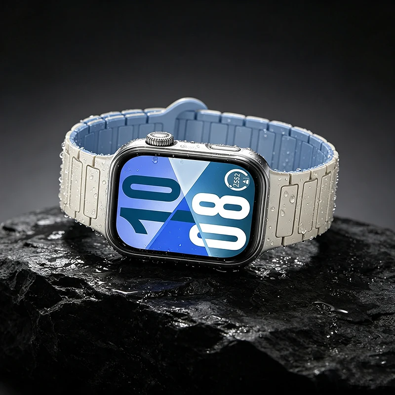 Magnetic Silicone Sports Bracelet Replacement Wristband