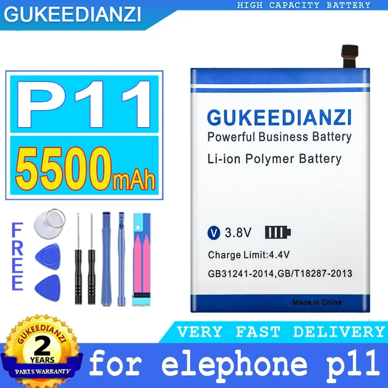 

Запасная аккумуляторная батарея для телефона elephone P11 Smartphon с высокой емкостью 5500 мАч