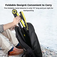Professional Higher Accuracy Gold Metal Detector TX650 Foldable Target Identity Prospecting LCD Display Precious Metal Locator 2