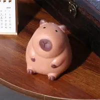 New Cartoon Lovely Capybara Kawaii Soft Adhesive TPR Slow Rebound Toy Creative Pinch Children Decompression Pinch Toys 2